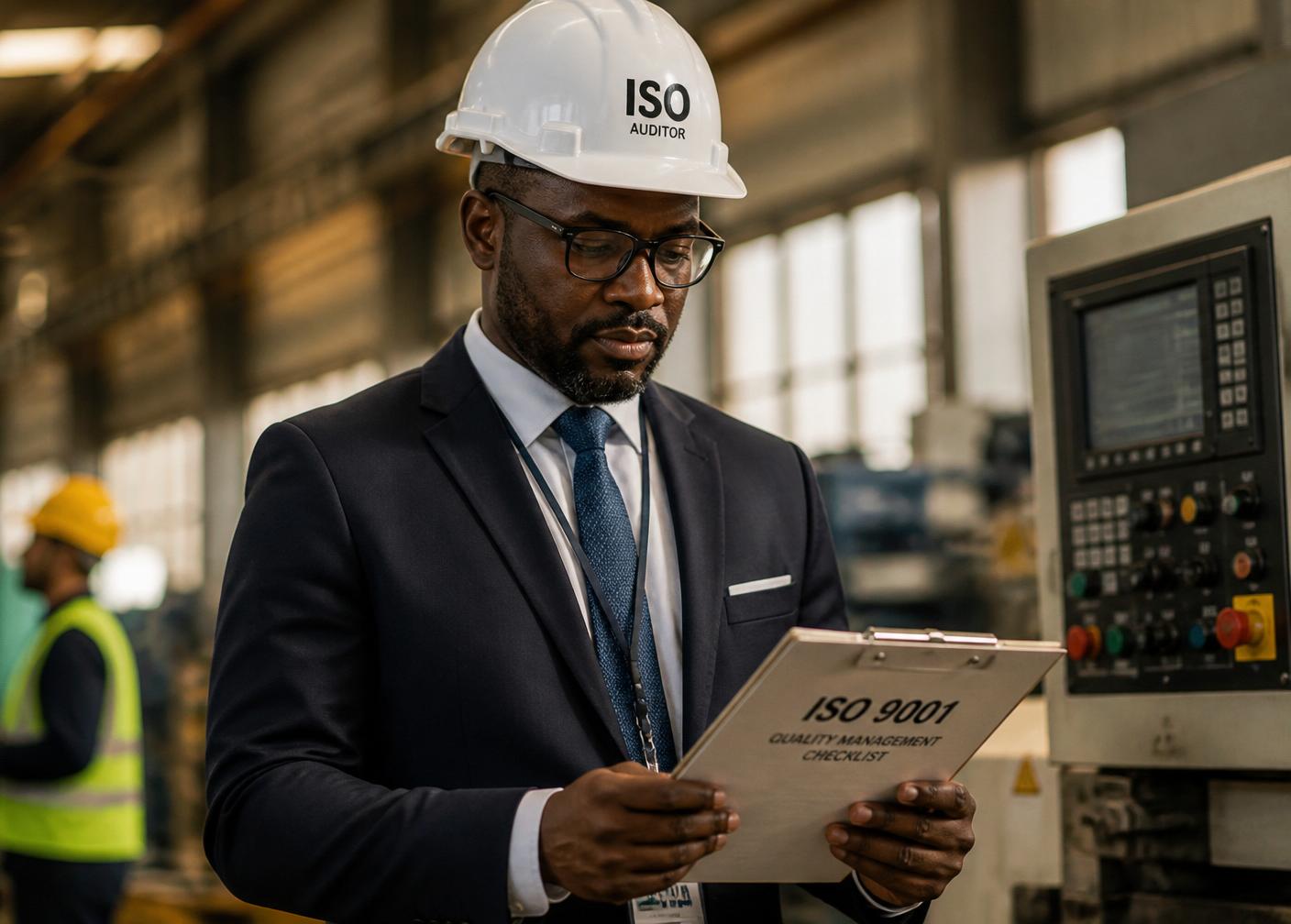 Auditor ISO 9001 numa unidade industrial em Angola